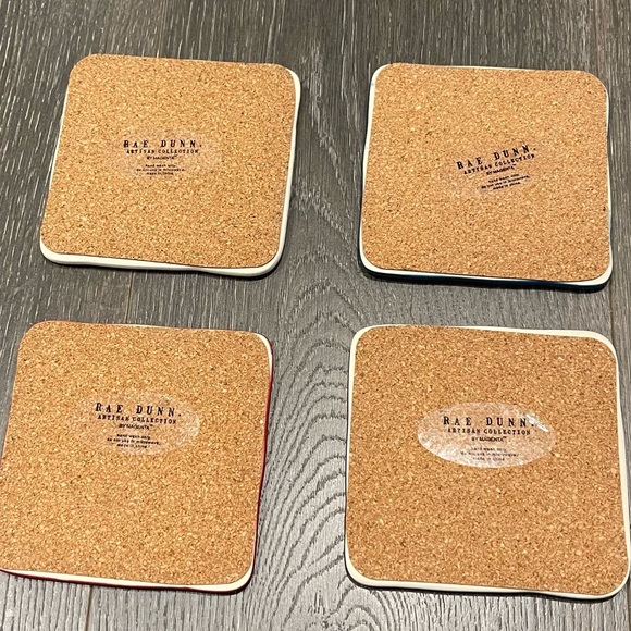 Set of 4 Rae Dunn Coasters - Picture 6 of 6